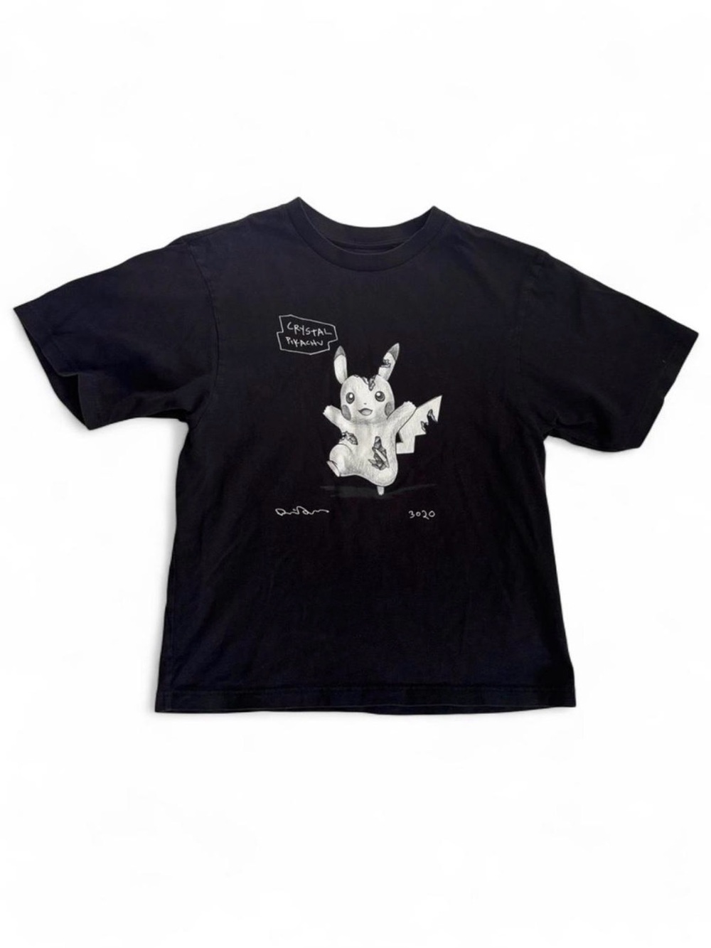 Uniqlo Pokemon Crystal Pikachu Black Women’s T-Shirt Size S